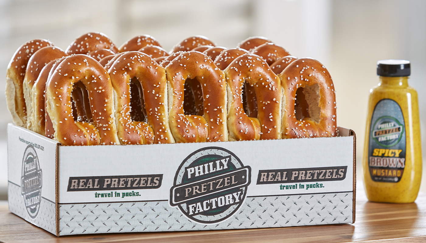 Order 25 Crowd Pleaser food online from Philly Pretzel Factory store, Phoenixville on bringmethat.com