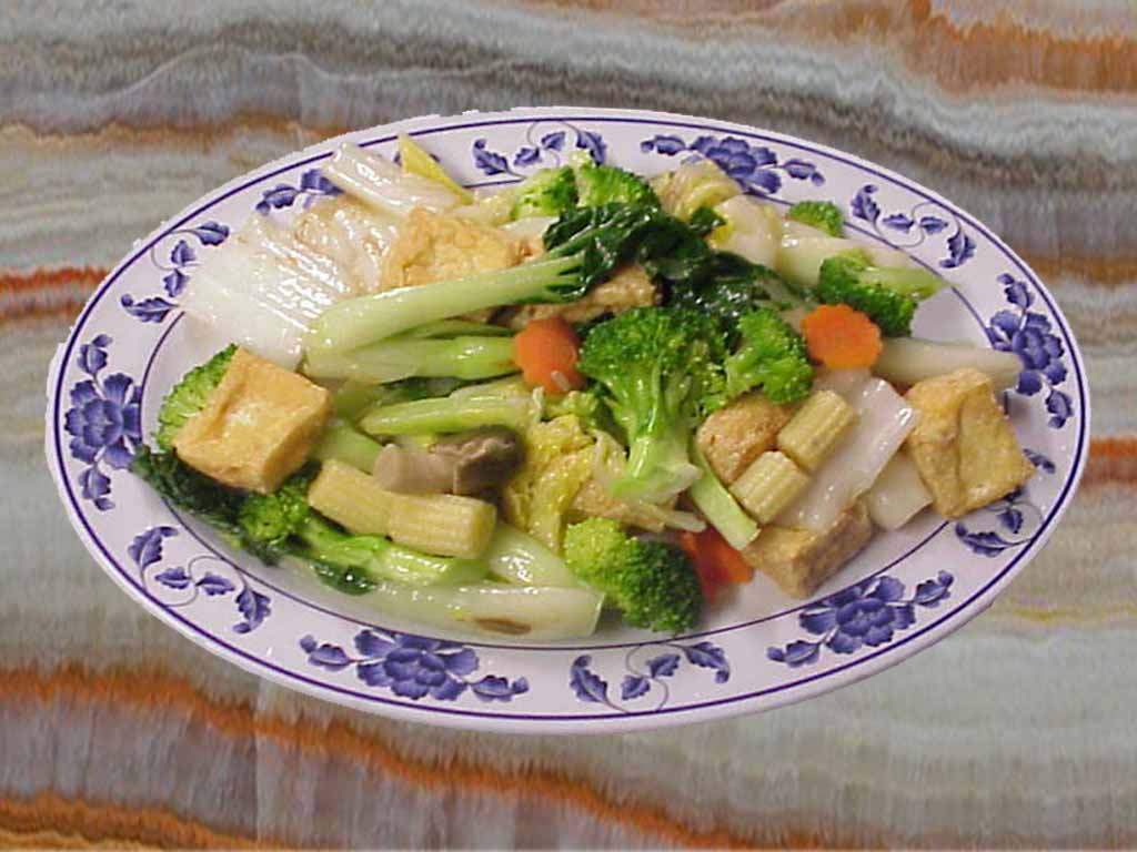 Order 709. Deluxe Mixed Vegetables and Tofu food online from San Sun store, San Francisco on bringmethat.com