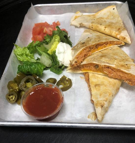 Order Chicken Quesadilla food online from Bench Warmers Sports Grill store, Stockbridge on bringmethat.com