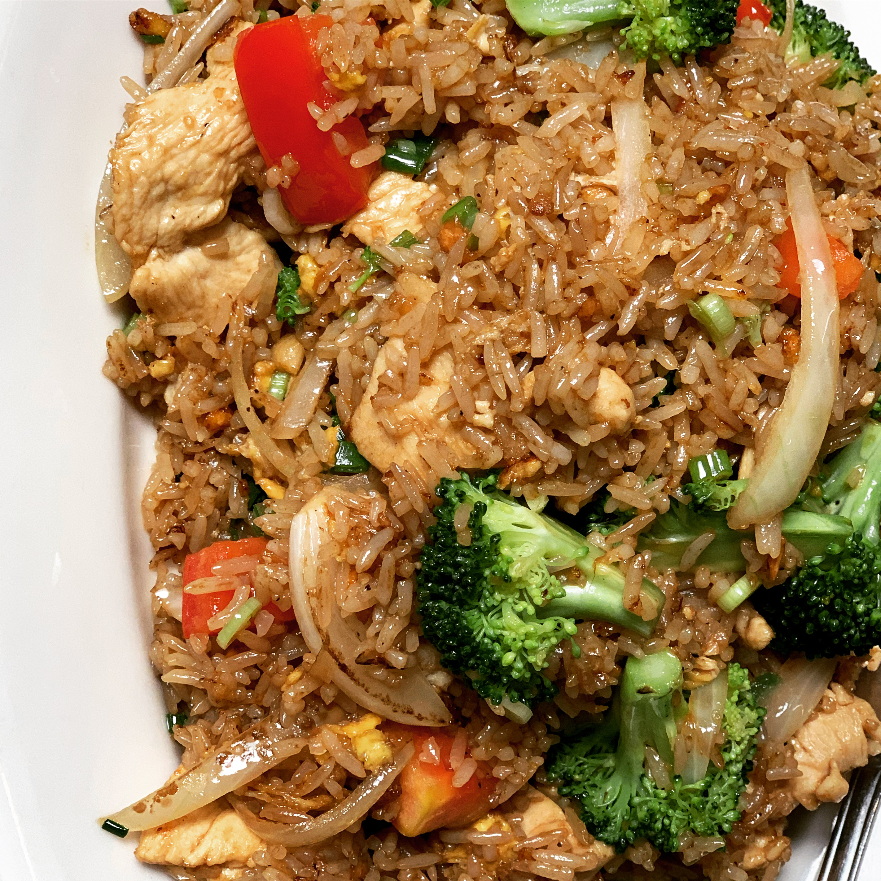 Order Train Fried Rice  food online from Rice Thai Cuisine store, Ventura on bringmethat.com