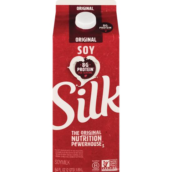 Order Silk Soy Milk Organic Plain (1/2 Gallon) food online from Cvs store, GREENWICH on bringmethat.com