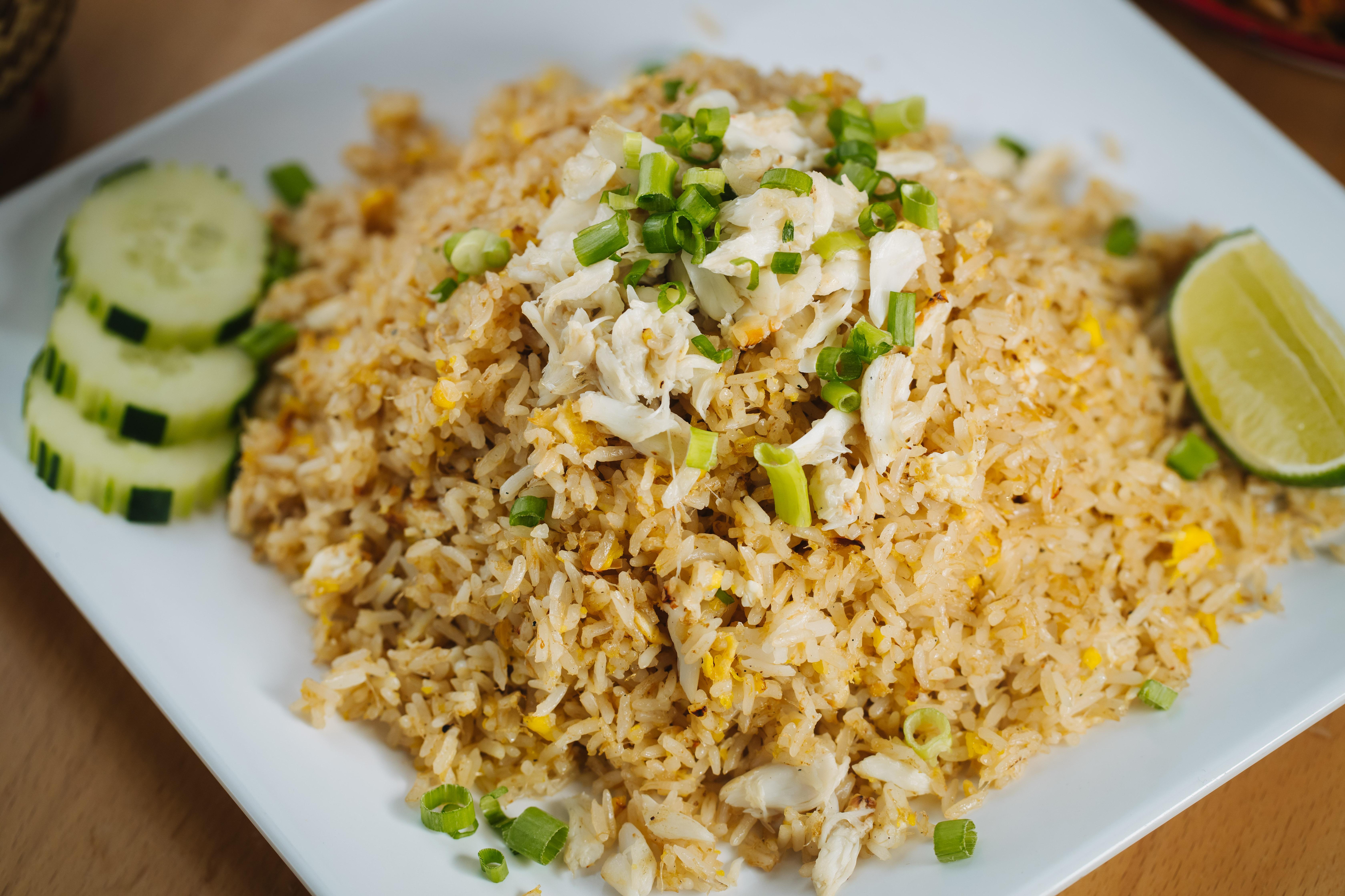 Order F4-Crab Fried Rice food online from Too Thai Street Eats store, Carrollton on bringmethat.com