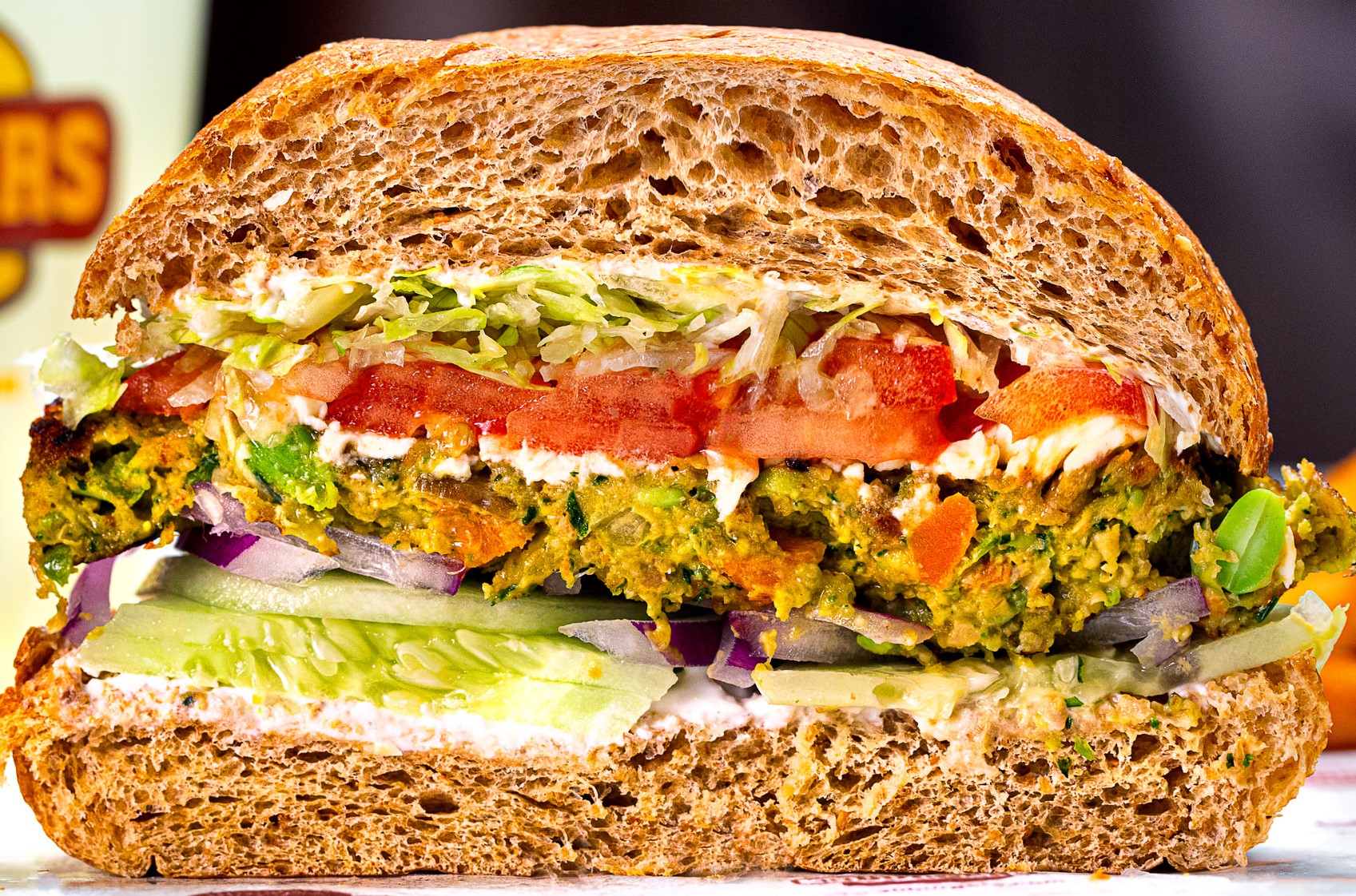 Order 20. Athens Veggie Burger food online from 30 Burgers store, Rutherford on bringmethat.com