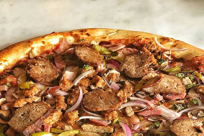Order Meat Lover Pizza food online from OMG Pizza store, Glendale on bringmethat.com