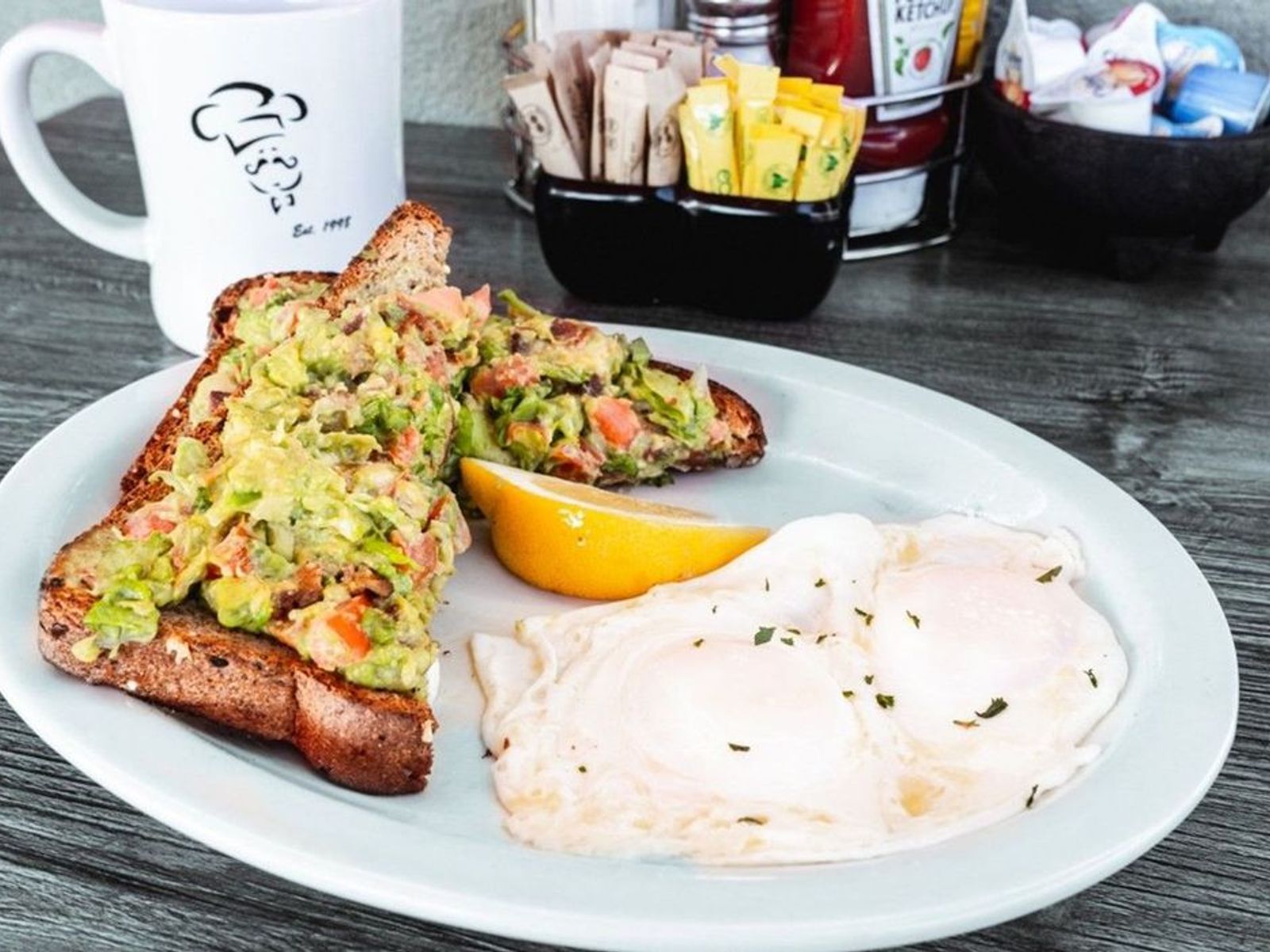 Order BLT Avocado Toast - OO food online from Biscuits Cafe store, Chandler on bringmethat.com