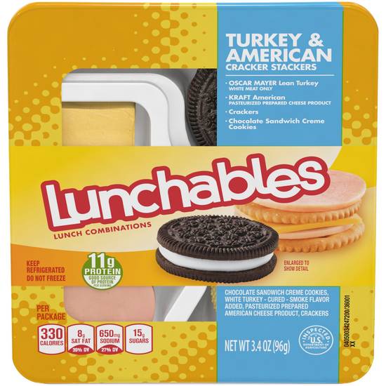Order Lunchables Basic Turkey & American Crackers with Oreo, 3.4 OZ food online from CVS store, CARMICHAEL on bringmethat.com