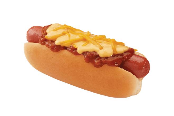 Order Double Cheese Chili Dog food online from Wienerschnitzel store, Highland on bringmethat.com