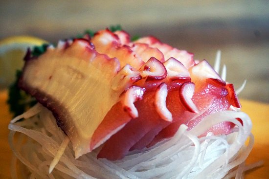 Order P05. Octopus Sashimi food online from Ayce Sushi Hb store, Huntington Beach on bringmethat.com