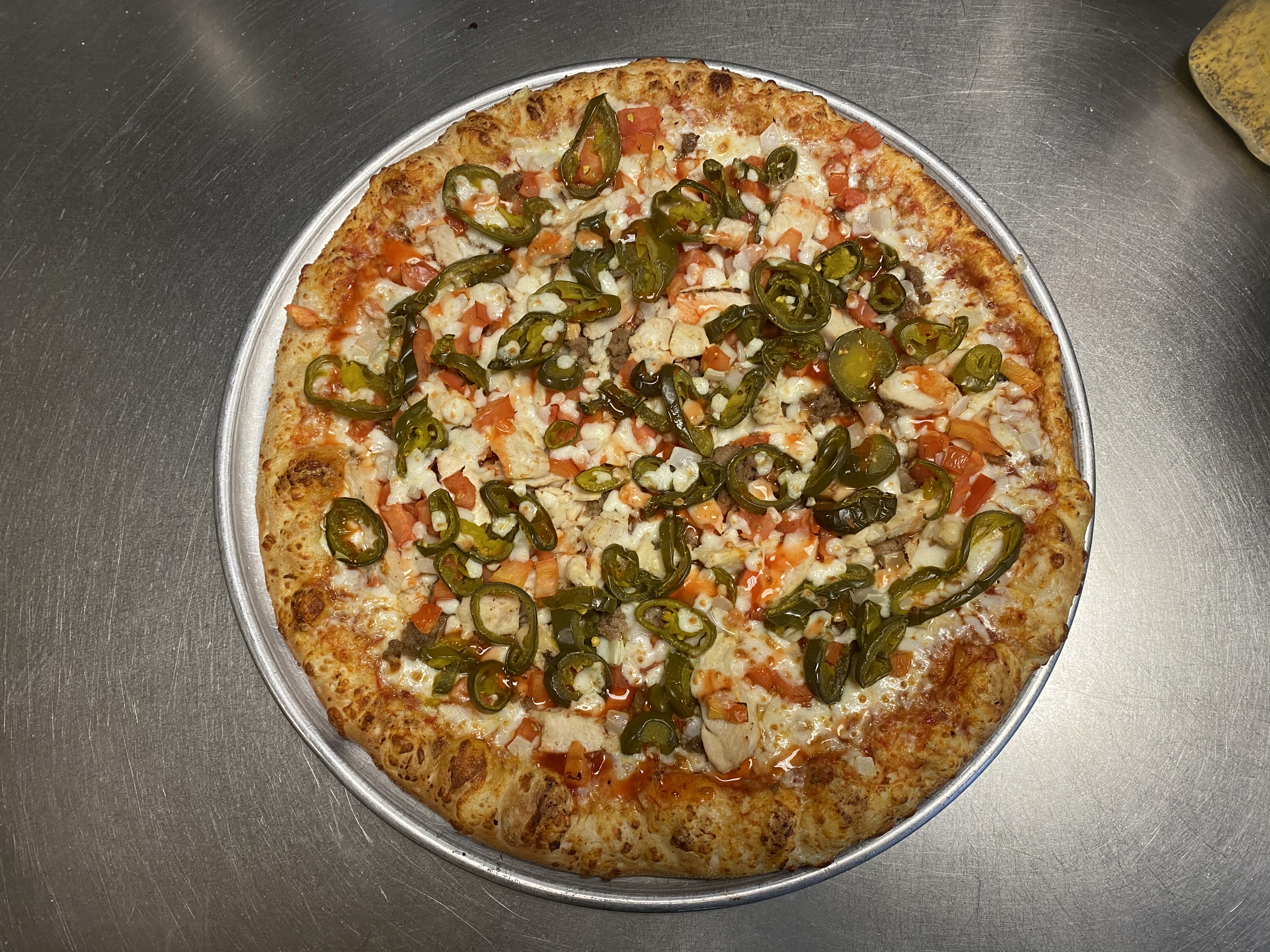 Order Super Taco Pizza food online from Zoner Pizza, Wings & Waffles store, Warner Robins on bringmethat.com