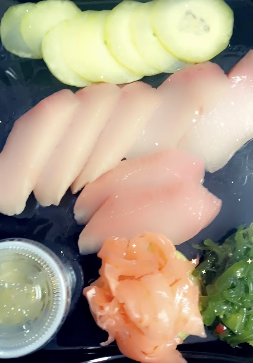 Order Yellowtail Sashimi (7 Piece) food online from 760 Sushi Bros store, Victorville on bringmethat.com