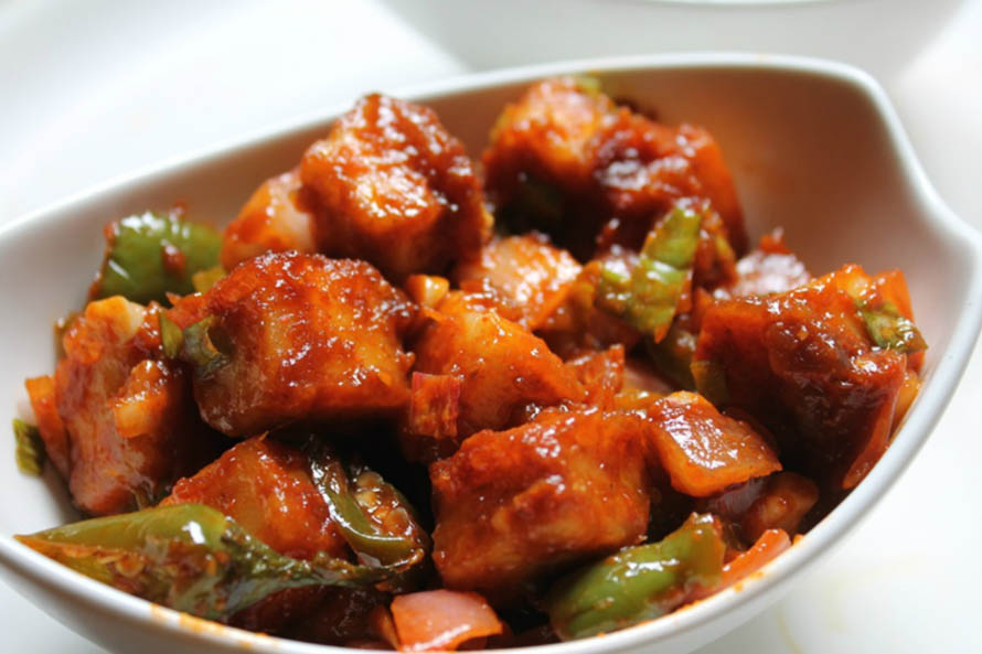 Order Chilly Paneer food online from Priya Indian Cuisine store, Lowell on bringmethat.com