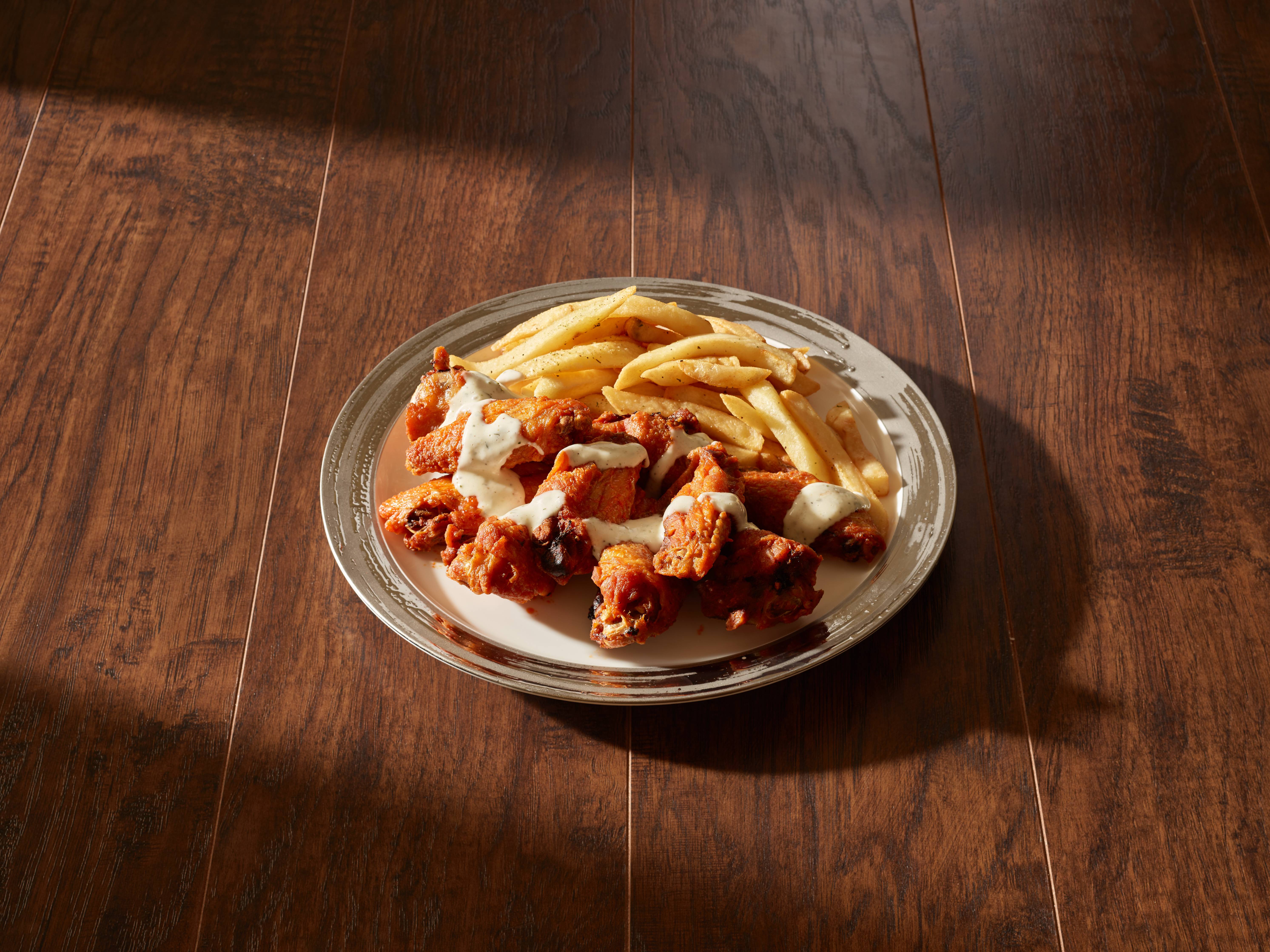 Order Wings with Fries food online from JJs Pizza store, Las Vegas on bringmethat.com
