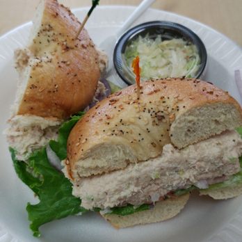 Order Tuna Salad Sandwich food online from Greenwood Lake Bagels store, Greenwood Lake on bringmethat.com