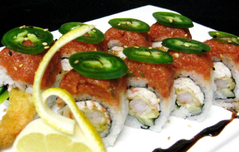 Order Hot Night Roll food online from Kino Sushi store, Los Angeles on bringmethat.com