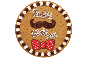 Order Father's Day Mustache and Bow Tie Cookie Cake food online from American Deli on Broad St. store, Athens on bringmethat.com