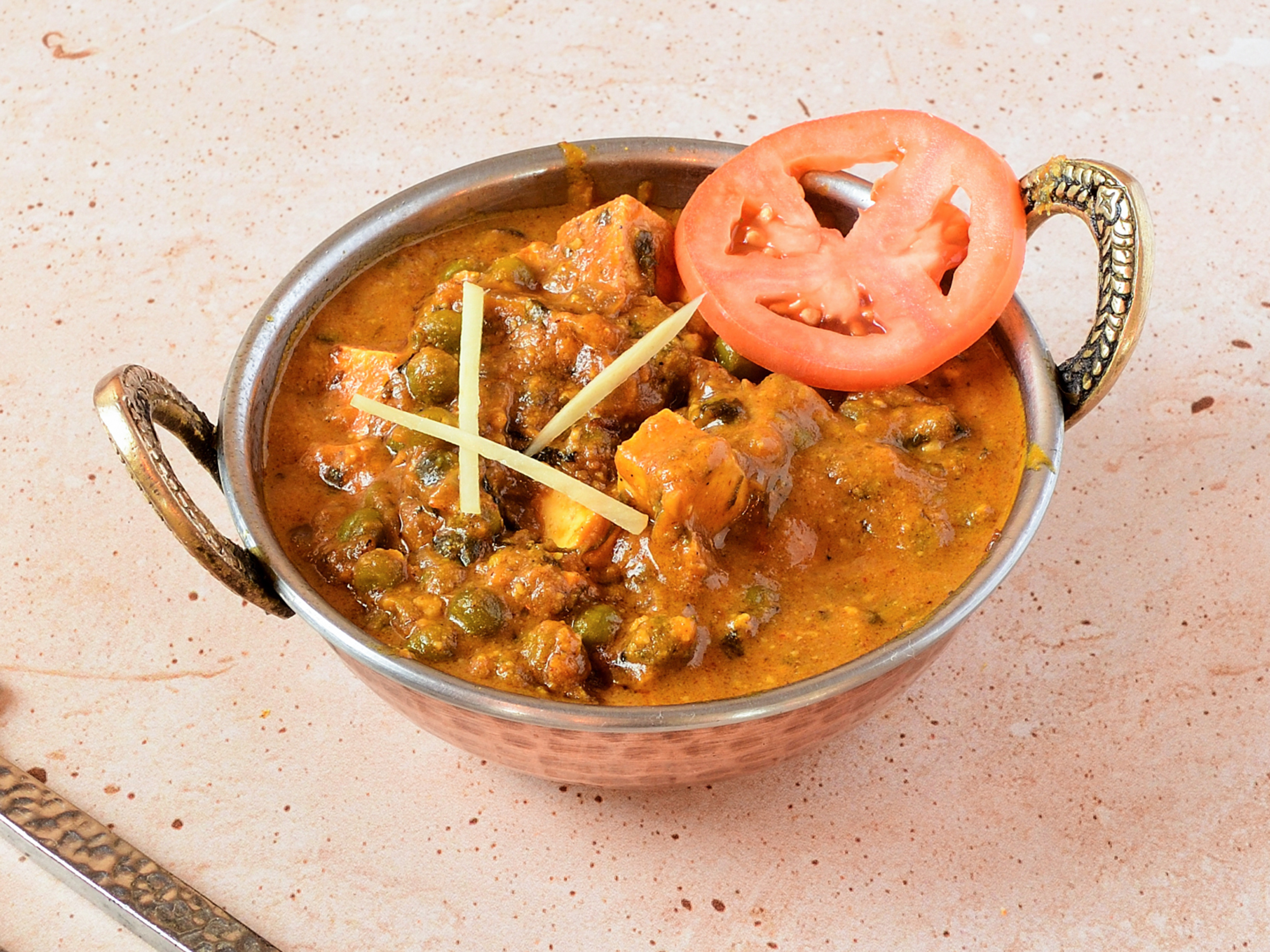 Order Mutter Paneer food online from The Clay Oven Indian Restaurant store, Roxbury Township on bringmethat.com