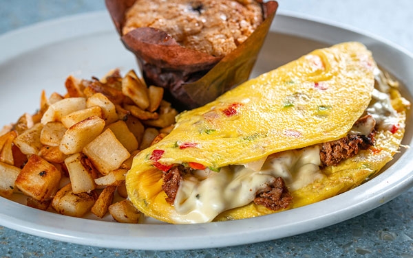 Order Southwest Steak & Cheese Omelet food online from Wild Eggs store, Cincinnati on bringmethat.com