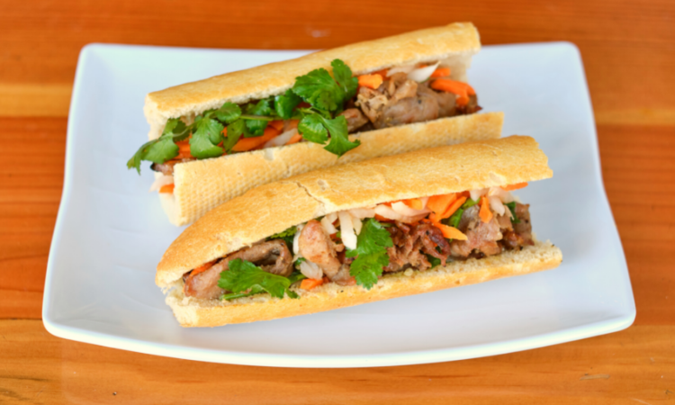 Order Banh Mi Thit/Pork food online from Nong La Cafe store, Los Angeles on bringmethat.com