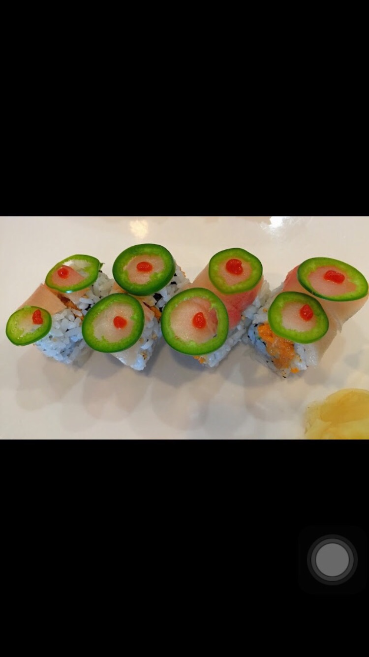 Order Hot Chili Yellowtail food online from Toro Sushi Bar store, Montclair on bringmethat.com