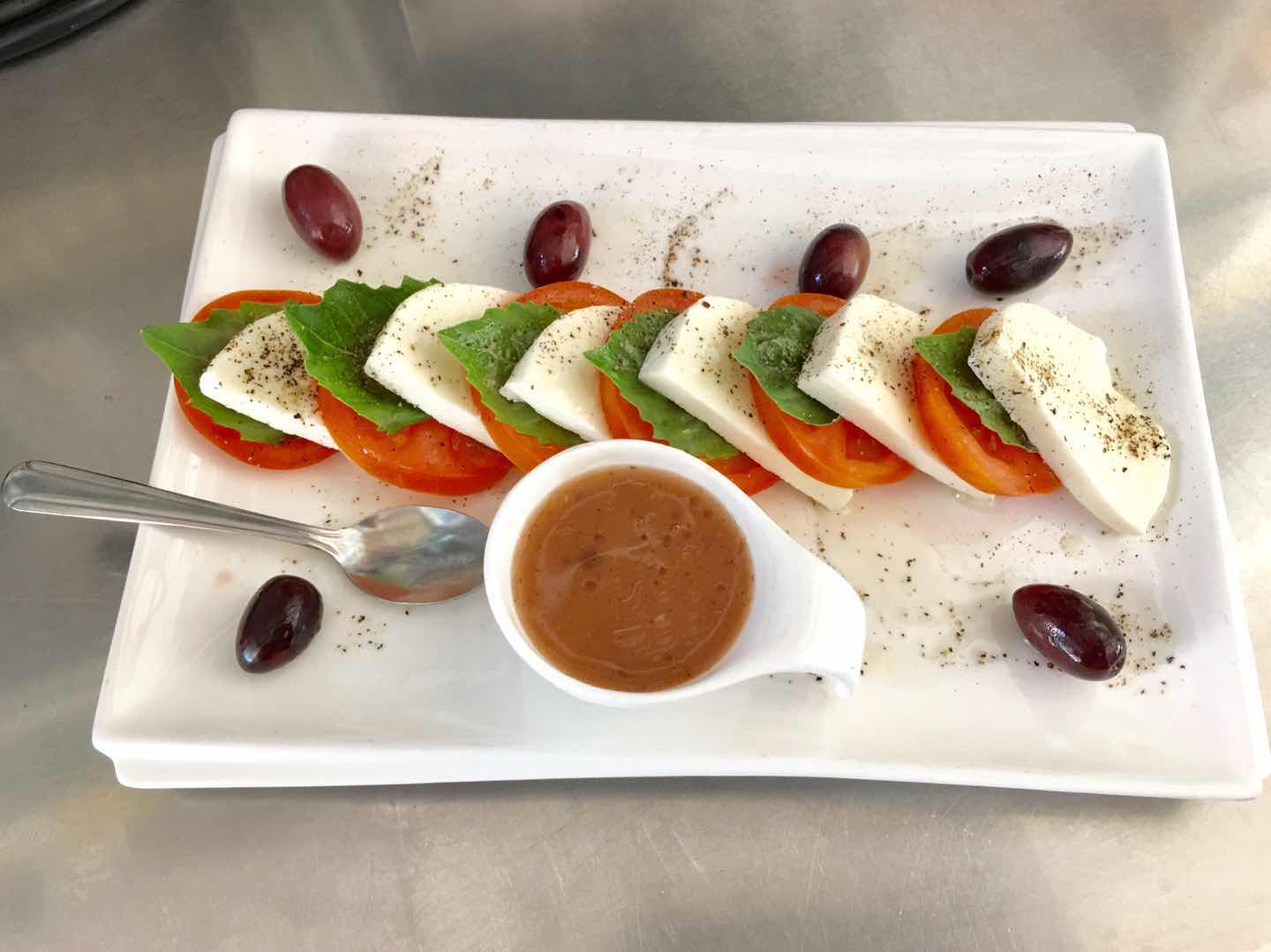 Order Caprese Salad food online from Lily's Creperie store, San Mateo on bringmethat.com
