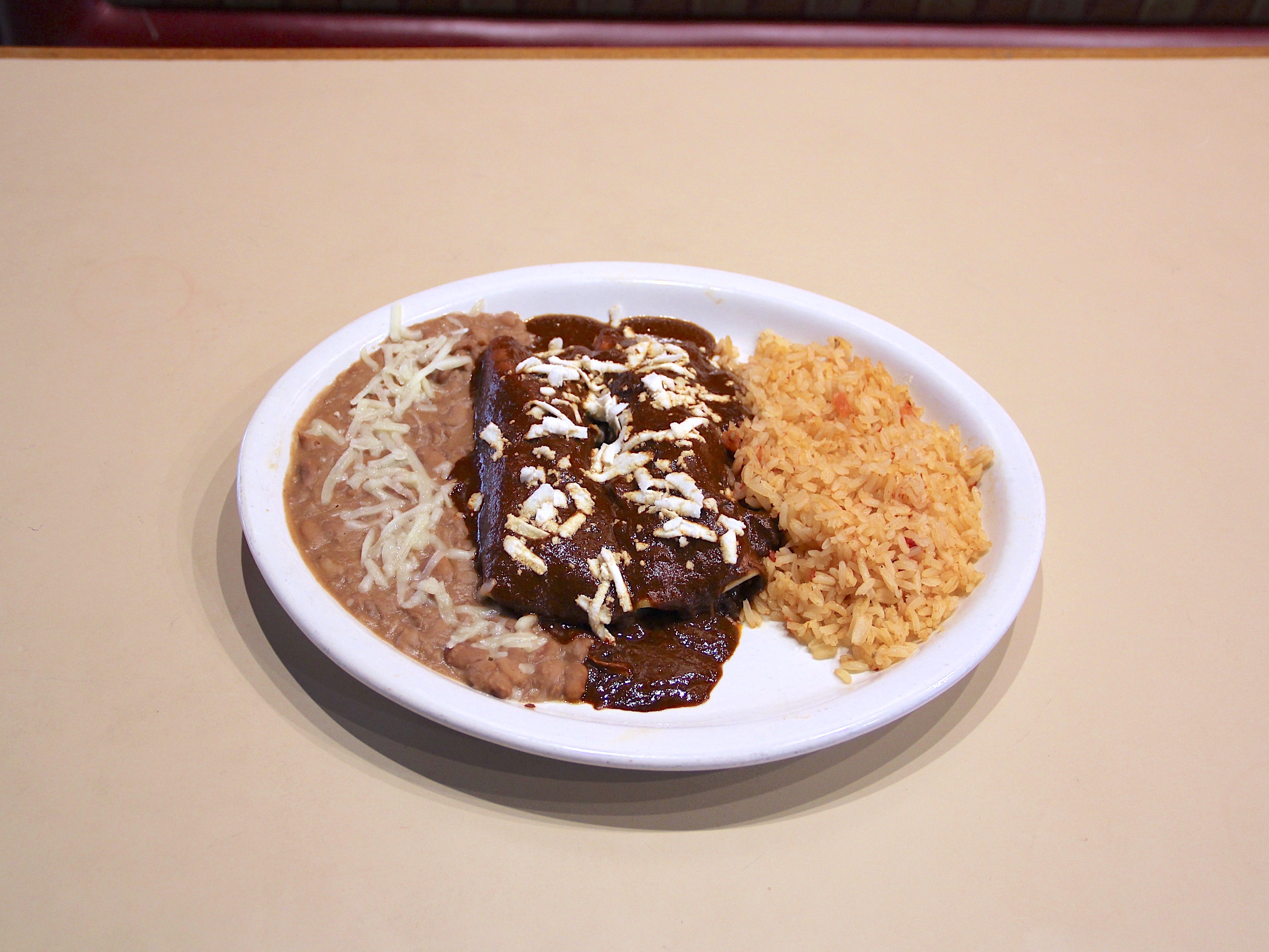 Order Enchiladas de Mole food online from Xavi Cantina & Grill store, Chino Hills on bringmethat.com
