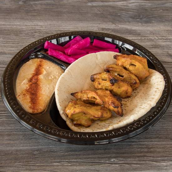 Order #1` Chicken Shish & Hummus food online from Kabab Way store, Glendale on bringmethat.com
