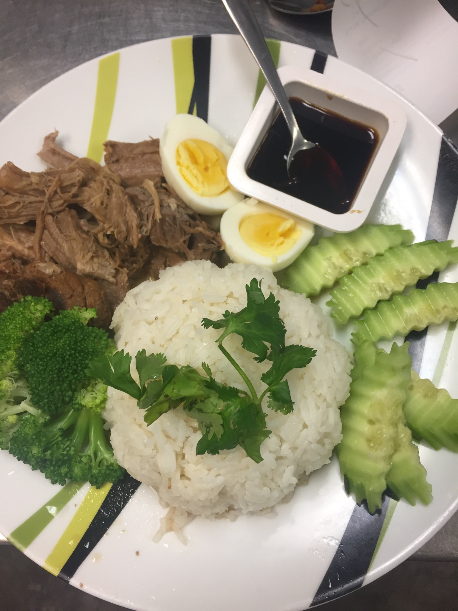 Order Braised Pork Over Steamed Rice food online from Thailand Restaurant store, Beaverton on bringmethat.com