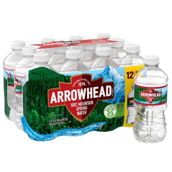 Order Arrowhead 100% Mountain Spring Water Plastic Bottle 12 OZ, 12CT food online from Cvs store, SANTA PAULA on bringmethat.com