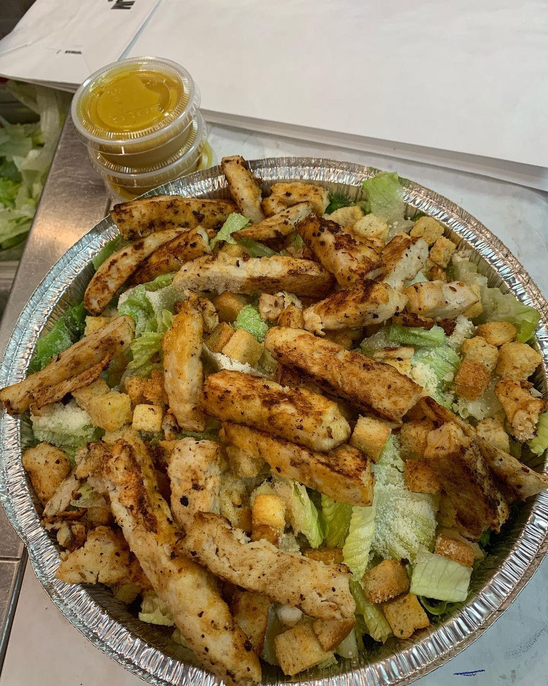 Order Caesar Salad - Small food online from Rita Pizza store, Providence on bringmethat.com