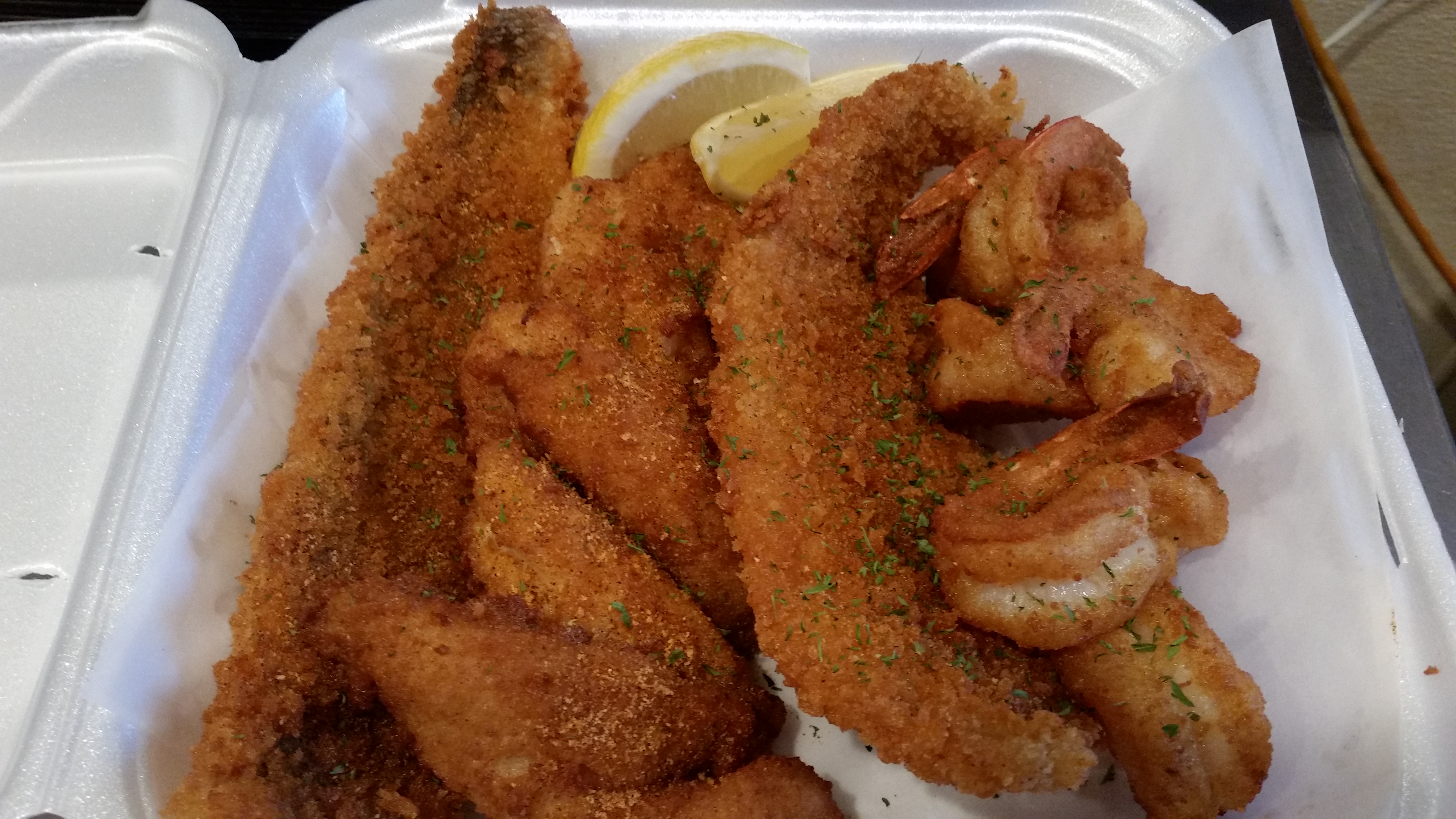 Order Variety Platter food online from Frank Fish And Seafood Carryout store, Columbus on bringmethat.com