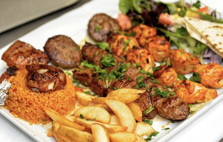 Order Large Combo Kebab (2ppl) food online from AkCafe store, Clifton on bringmethat.com
