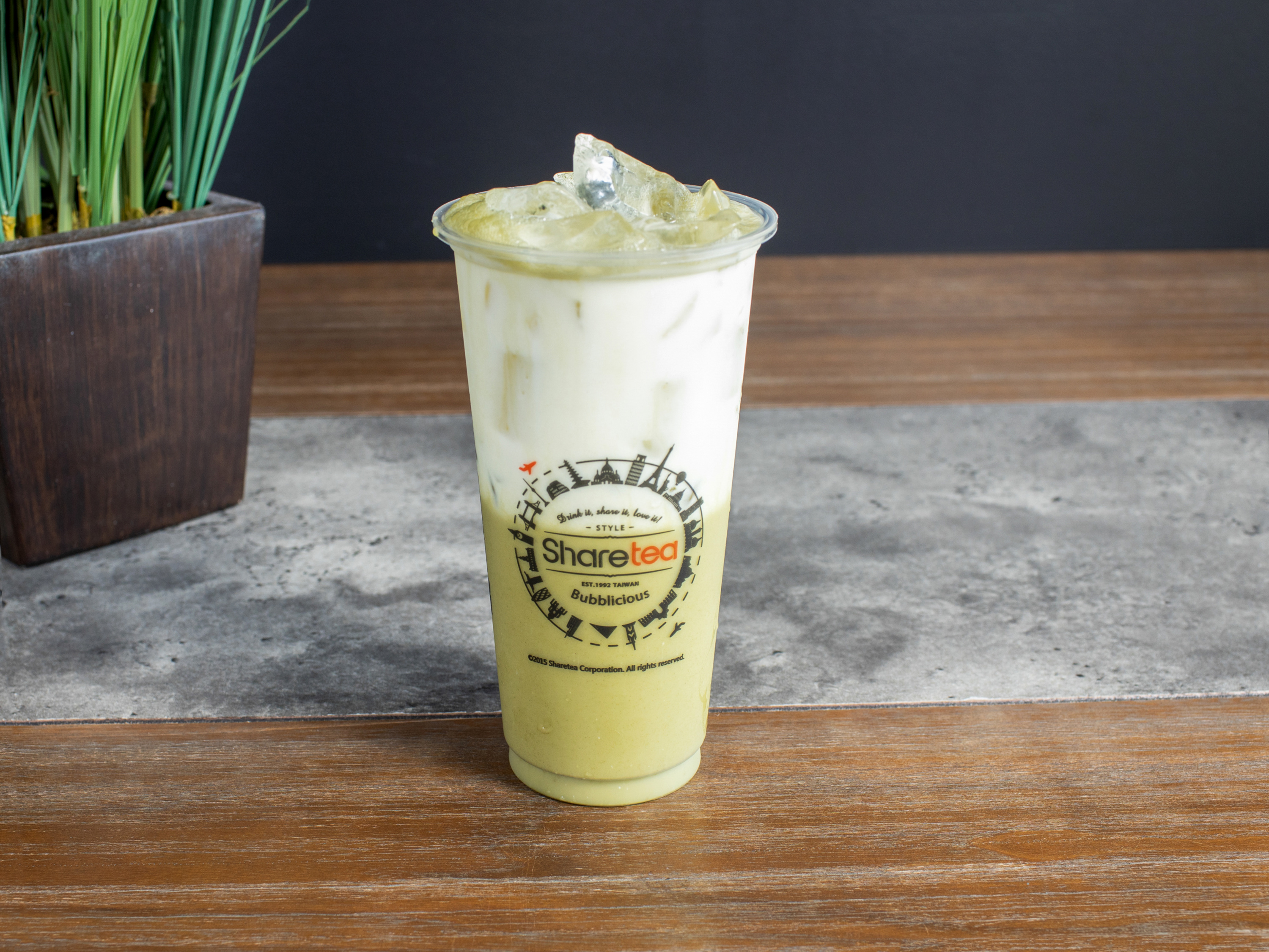 Order Matcha with Fresh Milk food online from Sharetea store, Pearland on bringmethat.com