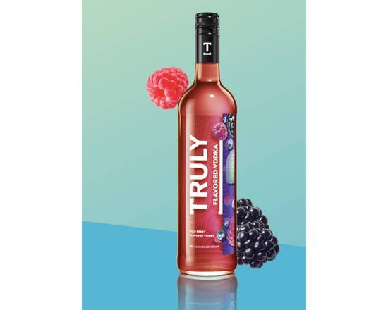 Order Truly Flavor Vodka Wild Berry, 750mL vodka (30.0% ABV) food online from Cold Spring Liquor store, Liberty Hill on bringmethat.com
