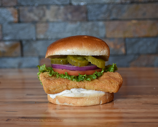 Order Crispy Fish Sandwich food online from Burger District store, Arlington on bringmethat.com