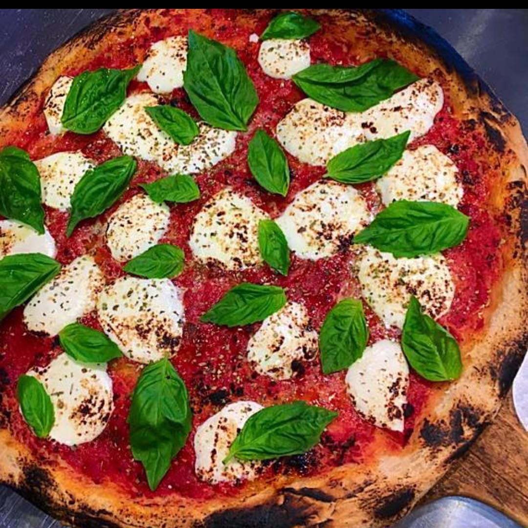 Order Margherita Pizza - Small 14'' (6 Slices) food online from Planet Pizza store, Ridgefield on bringmethat.com