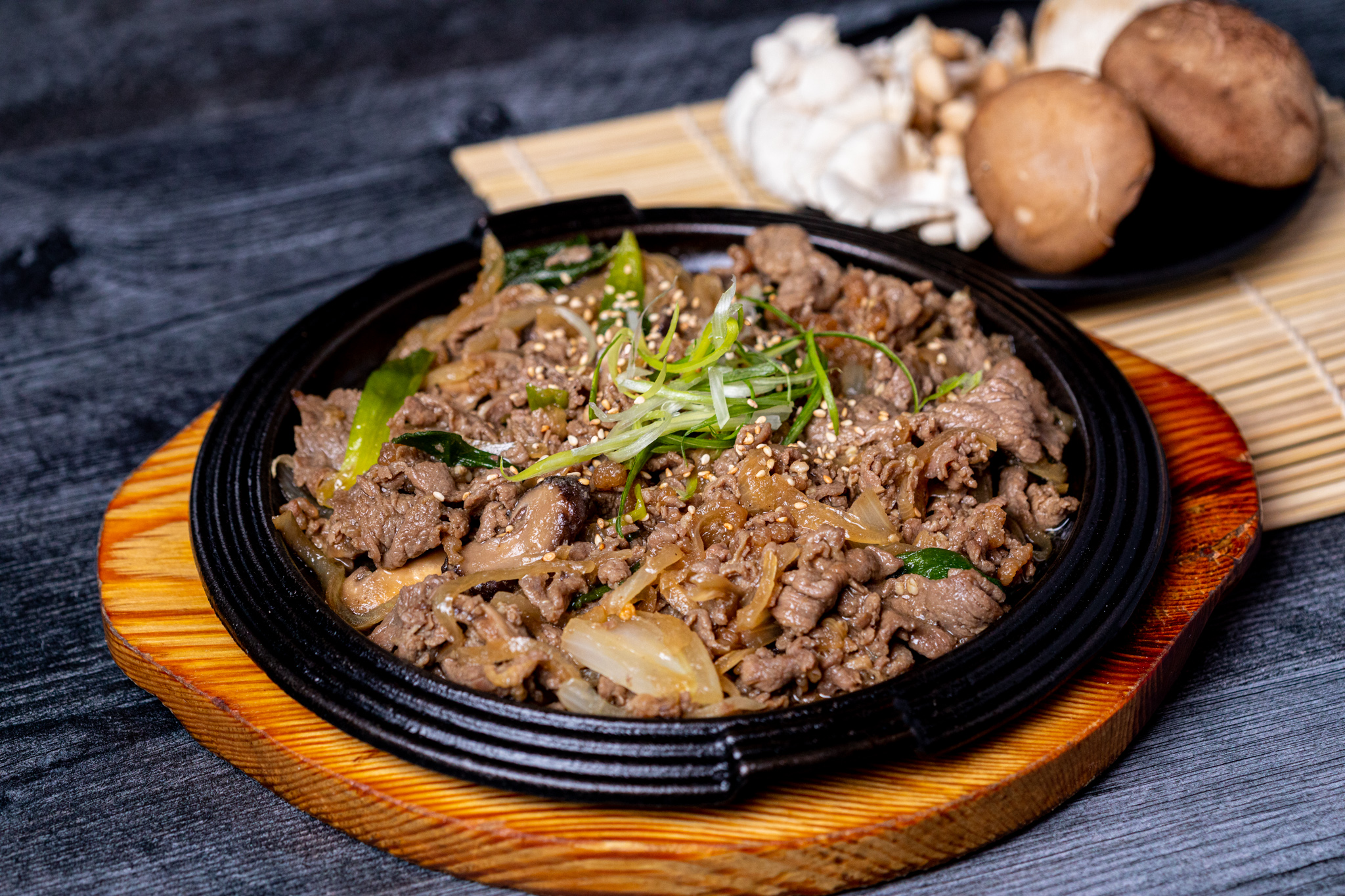 Order Bulgogi (Korean BBQ Beef) 철판 불고기 food online from Mui store, New York on bringmethat.com