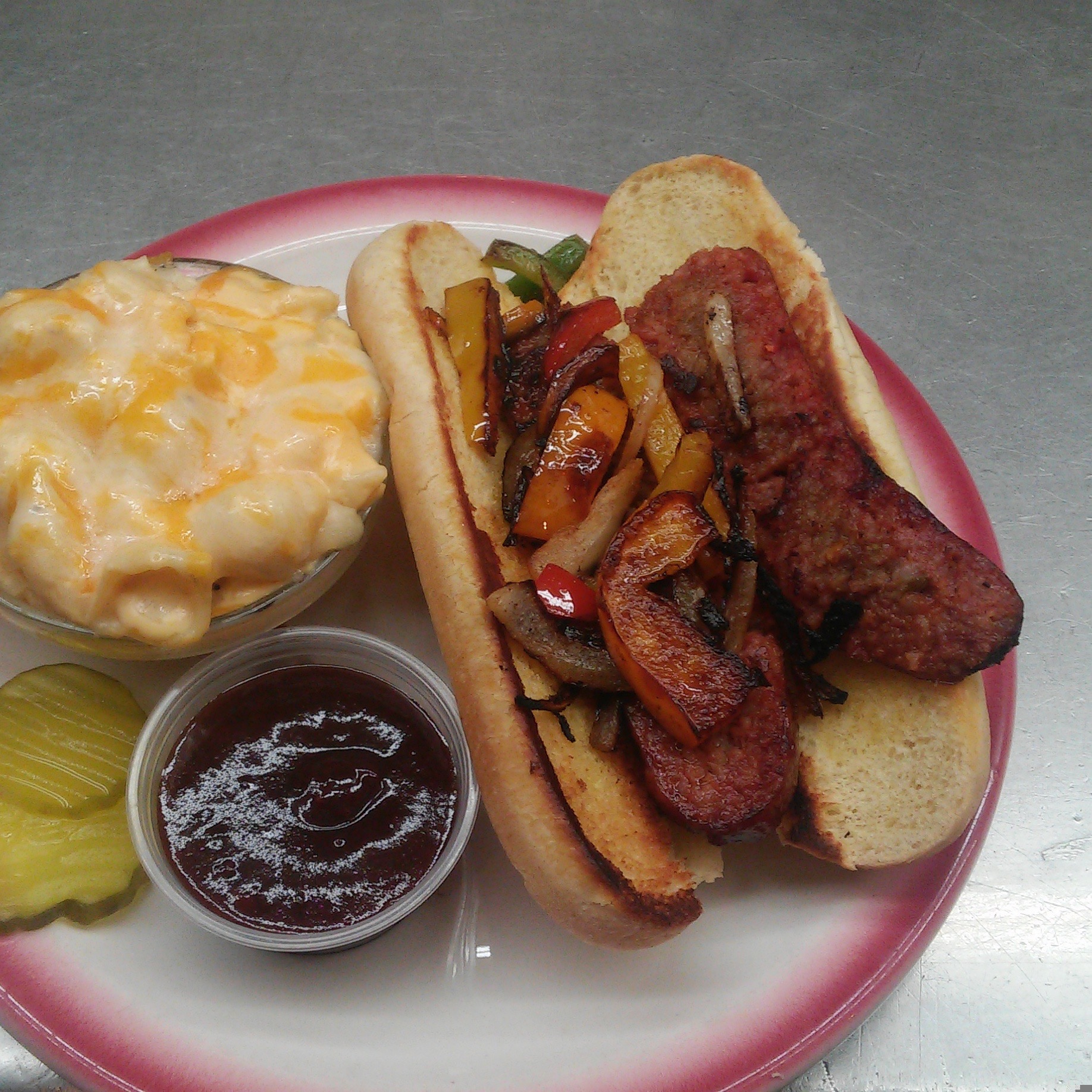 Order Smoked Sausage Sandwich food online from Smoking Jays BBQ store, Omaha on bringmethat.com
