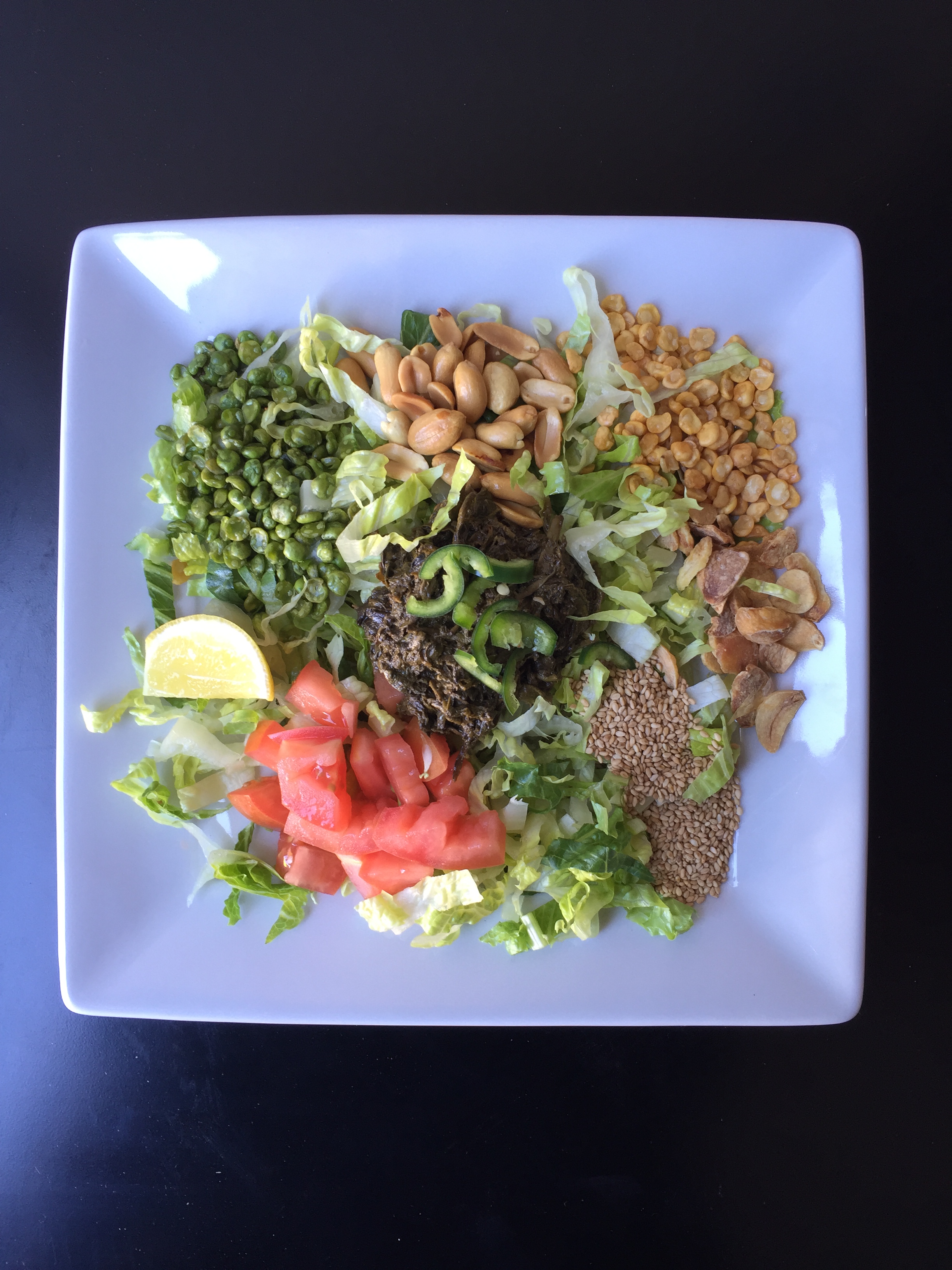 Order Tea Leaf Salad (Vege) food online from Burma Bistro store, Santa Clara on bringmethat.com