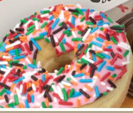 Order Strawberry Frosted Donut food online from Honey Dew Donuts store, Beverly on bringmethat.com