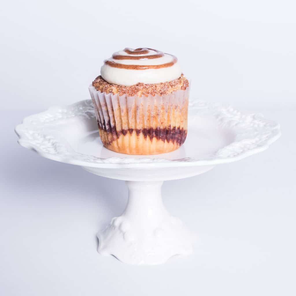 Order CinnaSwirl Cupcake food online from Camicakes Creamery store, Smyrna on bringmethat.com