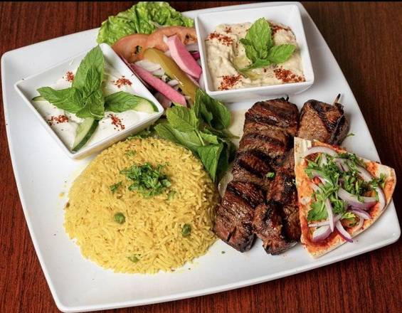 Order Beef Kabob (8 pcs) food online from GOLDEN GRILL AUTHENTIC LEBANESE CUISINE store, Fresno on bringmethat.com