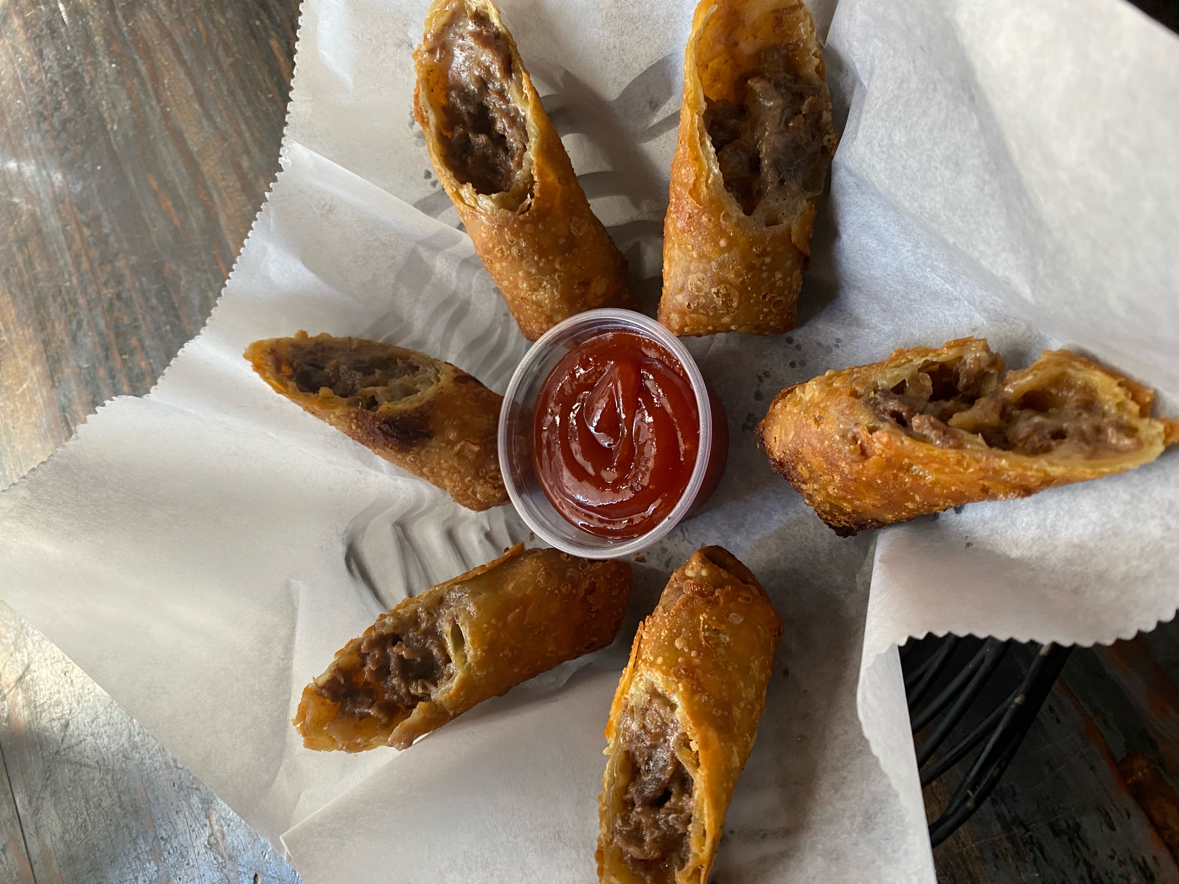 Order Philly Steak Egg Rolls  food online from Rocco Italian Grill store, Wilmington on bringmethat.com