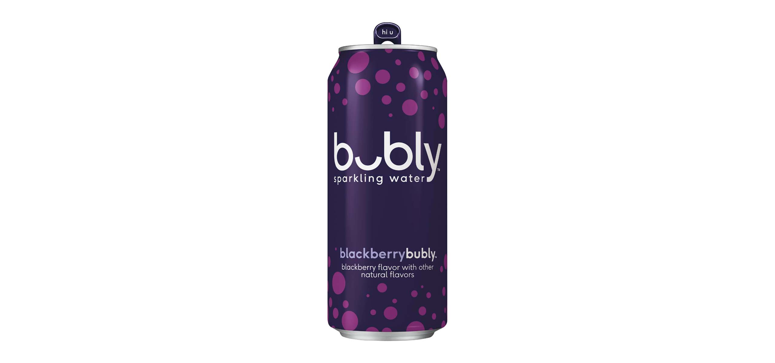 Order Bubly Sparkling Water - Blackberry food online from Honeybee Burger  store, Venice on bringmethat.com