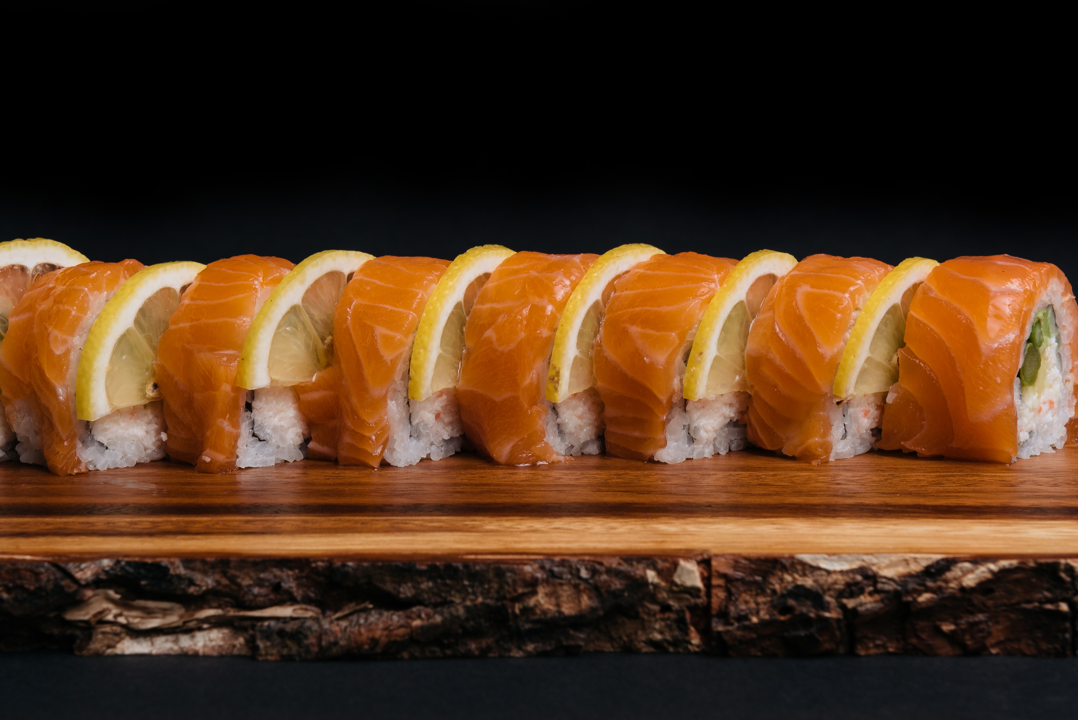 Order Ultimate Salmon Roll food online from Oji Sushi And Sake Bar store, Pasadena on bringmethat.com