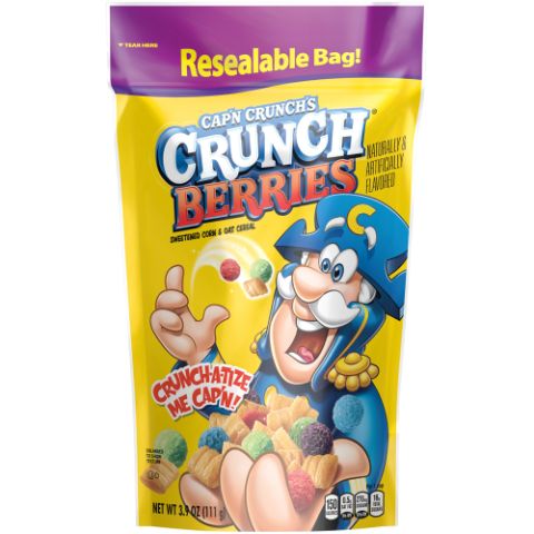 Order Cap'n Crunch Crunchberry Stand-up Pouch 3.9oz food online from 7-Eleven store, Salt Lake City on bringmethat.com