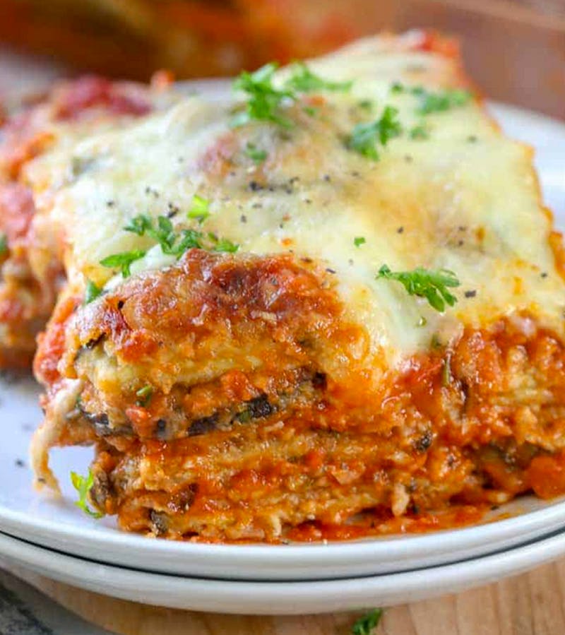 Order Eggplant Parmigiana - Entree food online from Brother Bruno Pizza store, Washingtonville on bringmethat.com