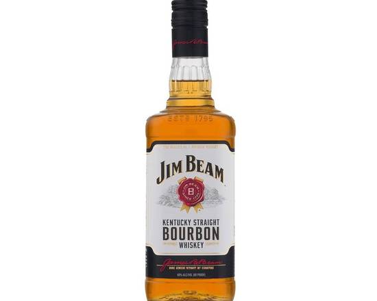 Order Jim Beam Bourbon Whiskey  750mL (ABV 40%)  food online from Central Liquor Market store, Los Angeles on bringmethat.com