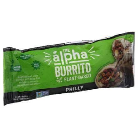 Order Alpha Foods Plant Based Philly Burrito (5 oz) food online from 7-Eleven By Reef store, Atlanta on bringmethat.com