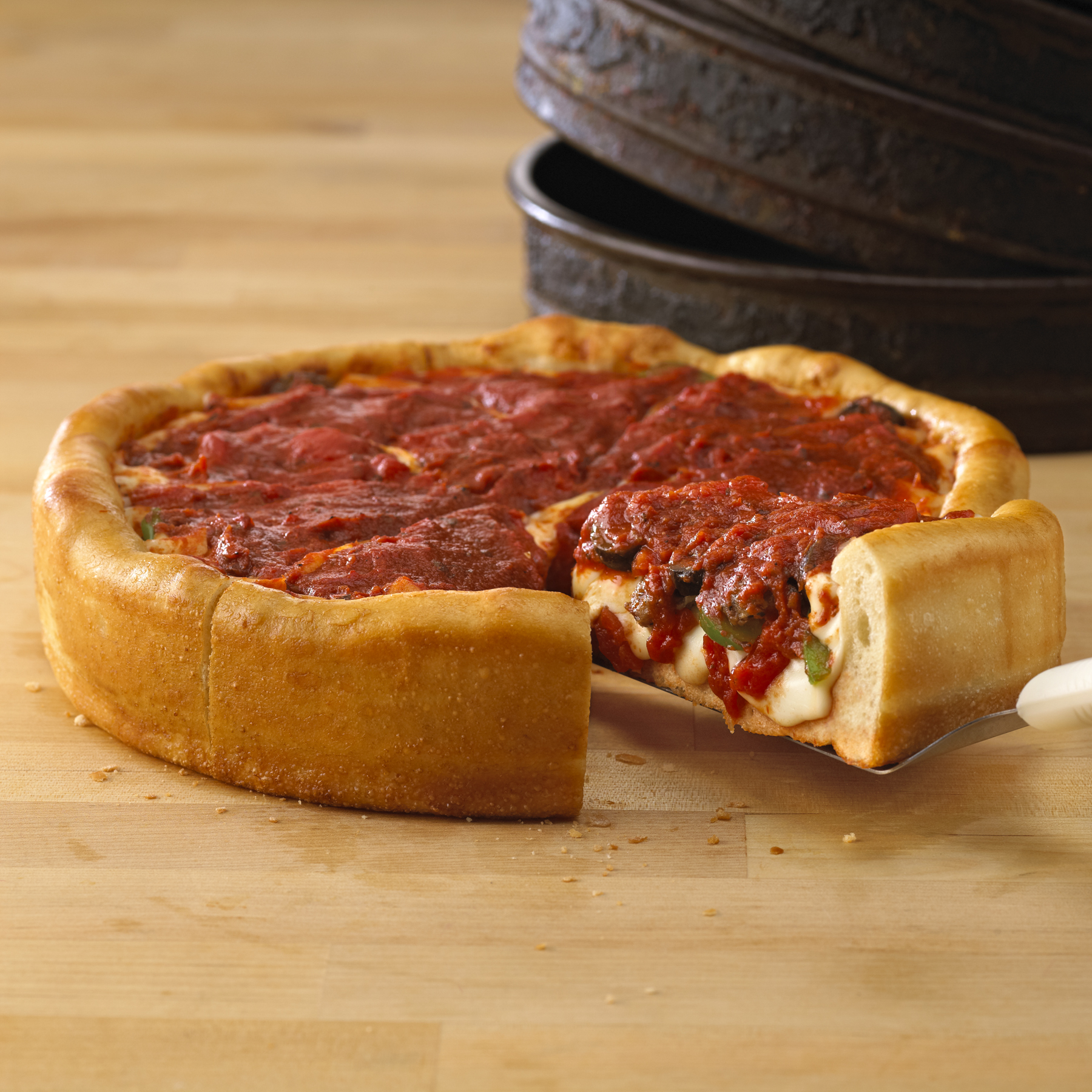 Order Deep Dish Pizza food online from Green Mill Restaurant & Bar store, Lakeville on bringmethat.com