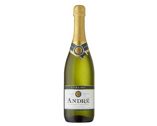 Order Andre Extra Dry, 750mL champagne (9.5% ABV) food online from NEWBRIDGE WINES & SPIRITS CORP store, Levittown on bringmethat.com